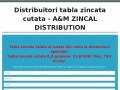 Tabla zincata cutata